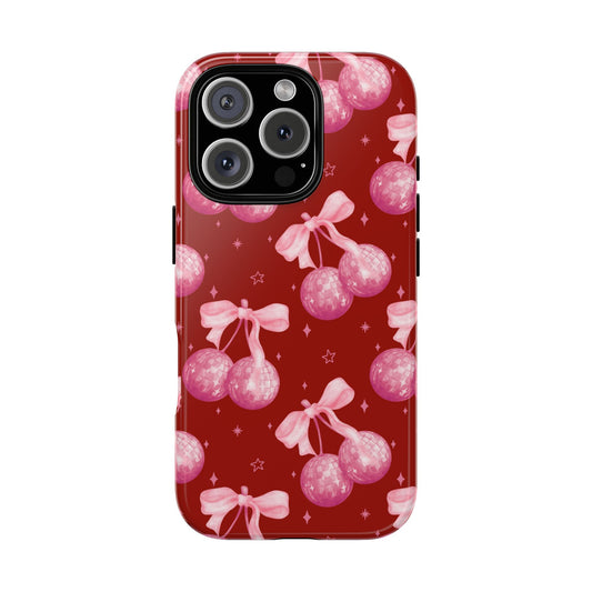 Festive Glitter Ball Phone Case - Holiday Cheer Design