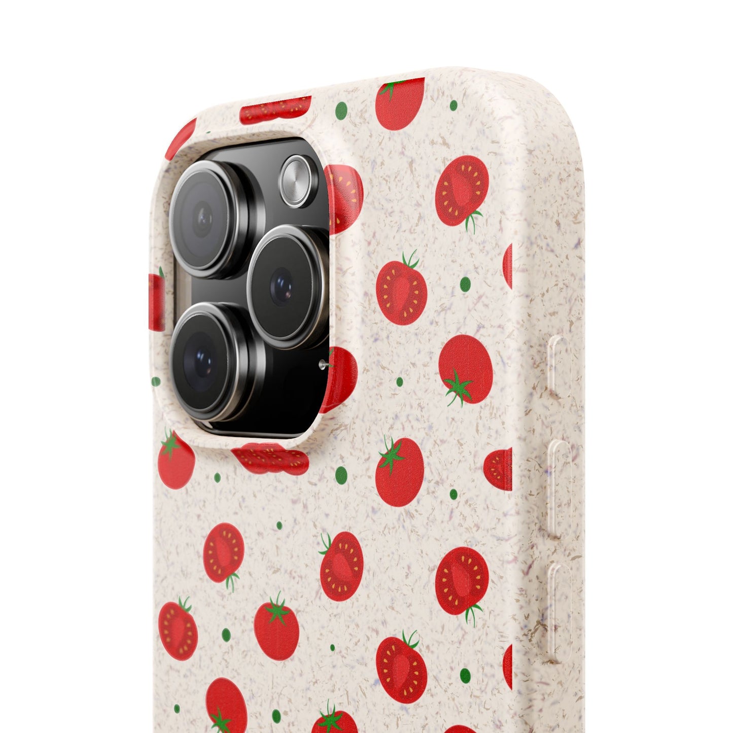 Eco-Friendly Phone Case with Tomato Design, Biodegradable Cases