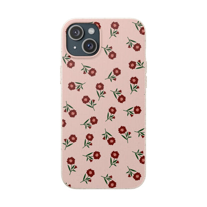 Crimson Bloom Eco-Friendly Phone Cases | Biodegradable | Sustainable
