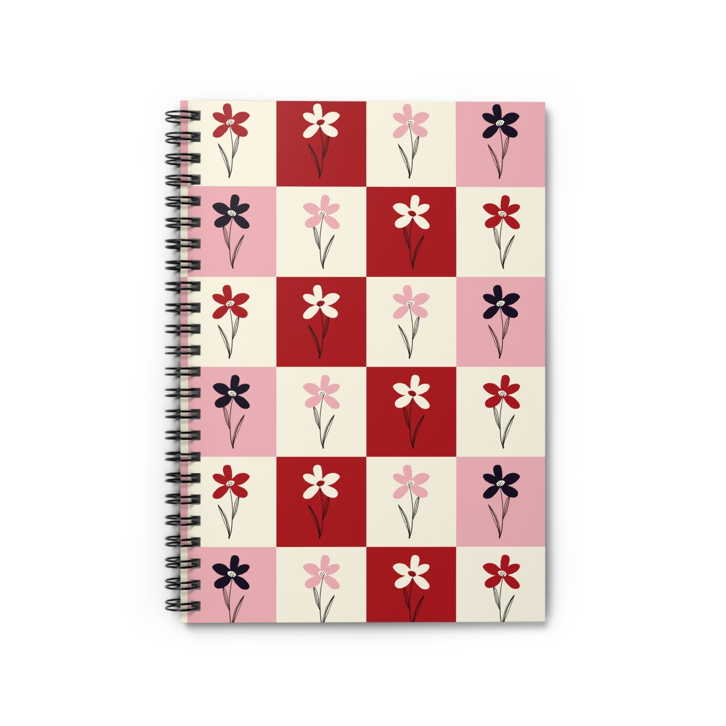 Pop Petal Plaid  Spiral Notebook | Ruled | Journal