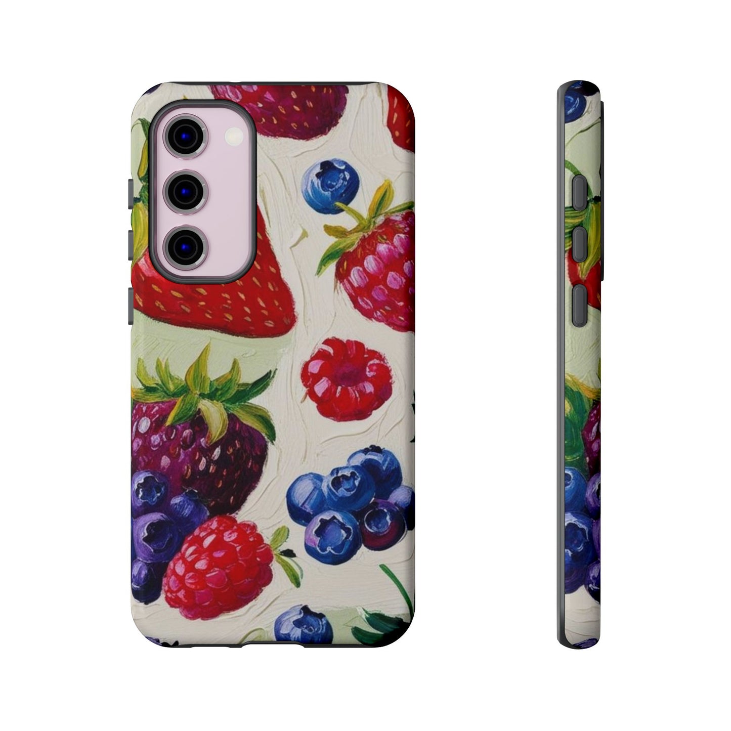 Berry Floral Phone Case - Tough Cases for Fruit Lovers