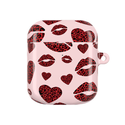 Leopard Kiss AirPod Case – Stylish Love and Wild Vibes