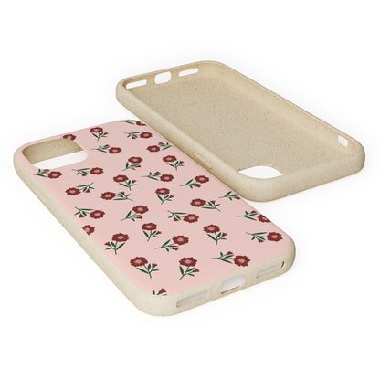 Crimson Bloom Eco-Friendly Phone Cases | Biodegradable | Sustainable