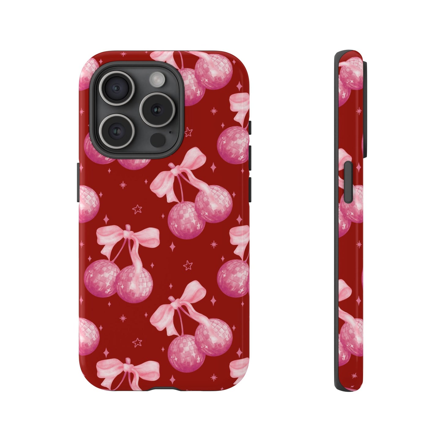 Festive Glitter Ball Phone Case - Holiday Cheer Design