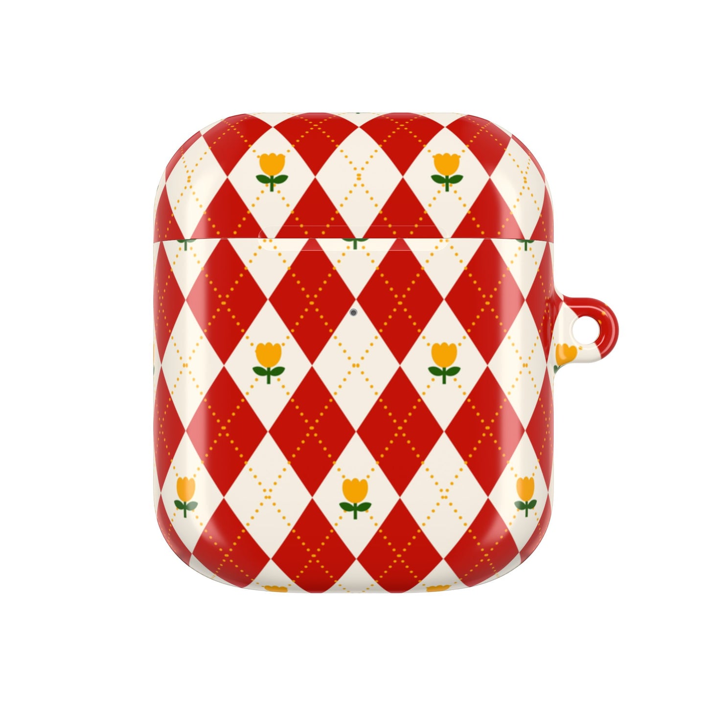 Floral Diamond Pattern AirPod Case