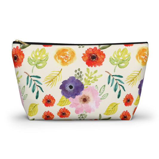 Botanical Bliss Accessory Pouch | Makeup Bag | Travel Organizer | Cosmetic Bag