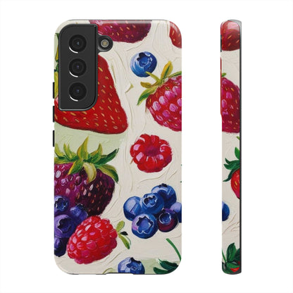 Berry Floral Phone Case - Tough Cases for Fruit Lovers