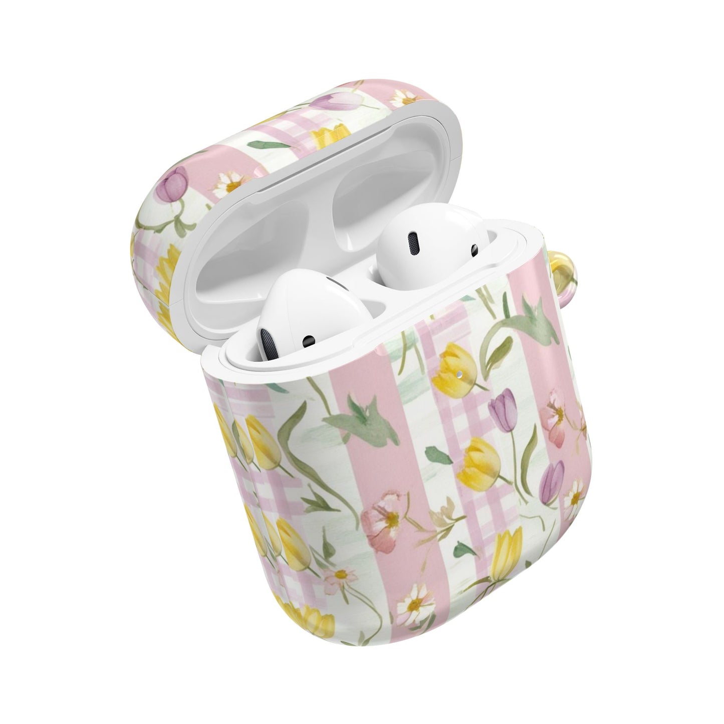 Floral AirPod Case with Pastel Flowers | Spring Vibe, Cute Gift, Stylish Accessory, Easter Present, Girls' Trendy Earbud Holder