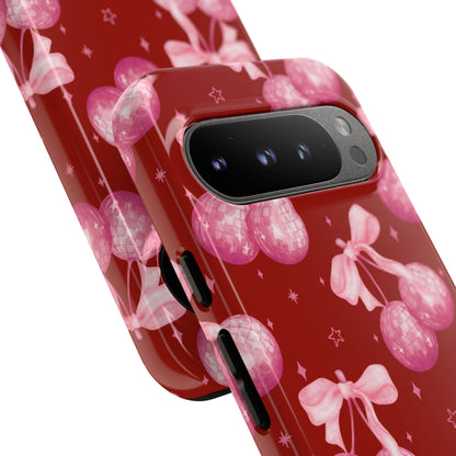 Festive Glitter Ball Phone Case - Holiday Cheer Design