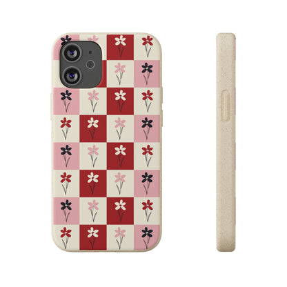 Pop Petal Plaid Eco-Friendly Phone Cases | Biodegradable | Sustainable