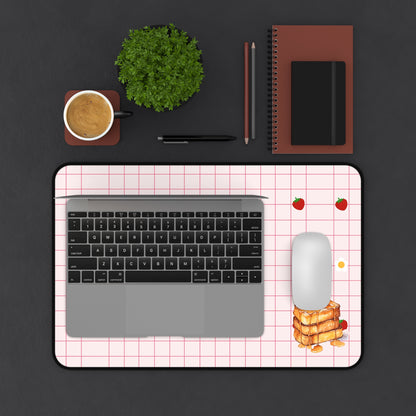 Waffle Me Crazy Desk Mat - Aesthetic Workspace Decor