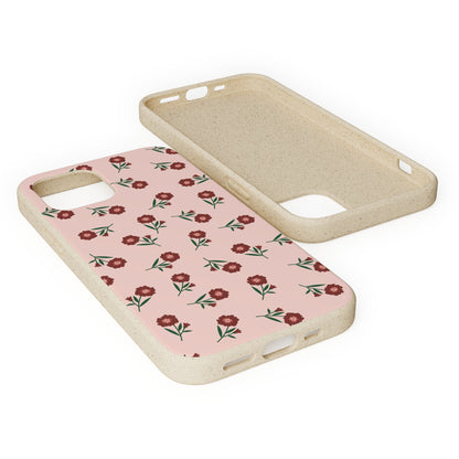 Crimson Bloom Eco-Friendly Phone Cases | Biodegradable | Sustainable