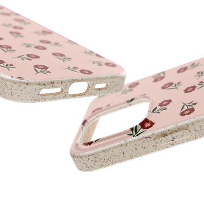 Crimson Bloom Eco-Friendly Phone Cases | Biodegradable | Sustainable