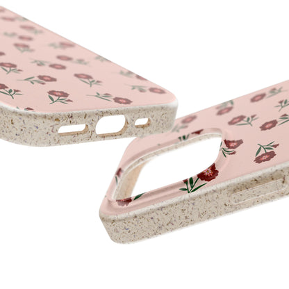 Crimson Bloom Eco-Friendly Phone Cases | Biodegradable | Sustainable