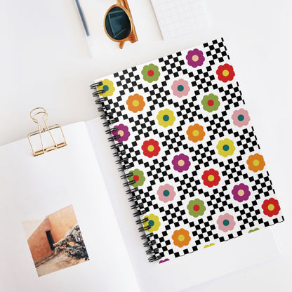 Bloom Check Spiral Spiral Notebook | Ruled | Journal