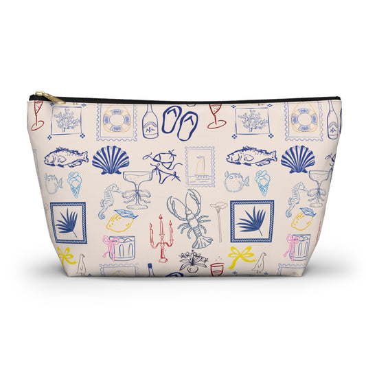 Coastal Breeze Accessory Pouch | Makeup Bag | Travel Organizer | Cosmetic Bag
