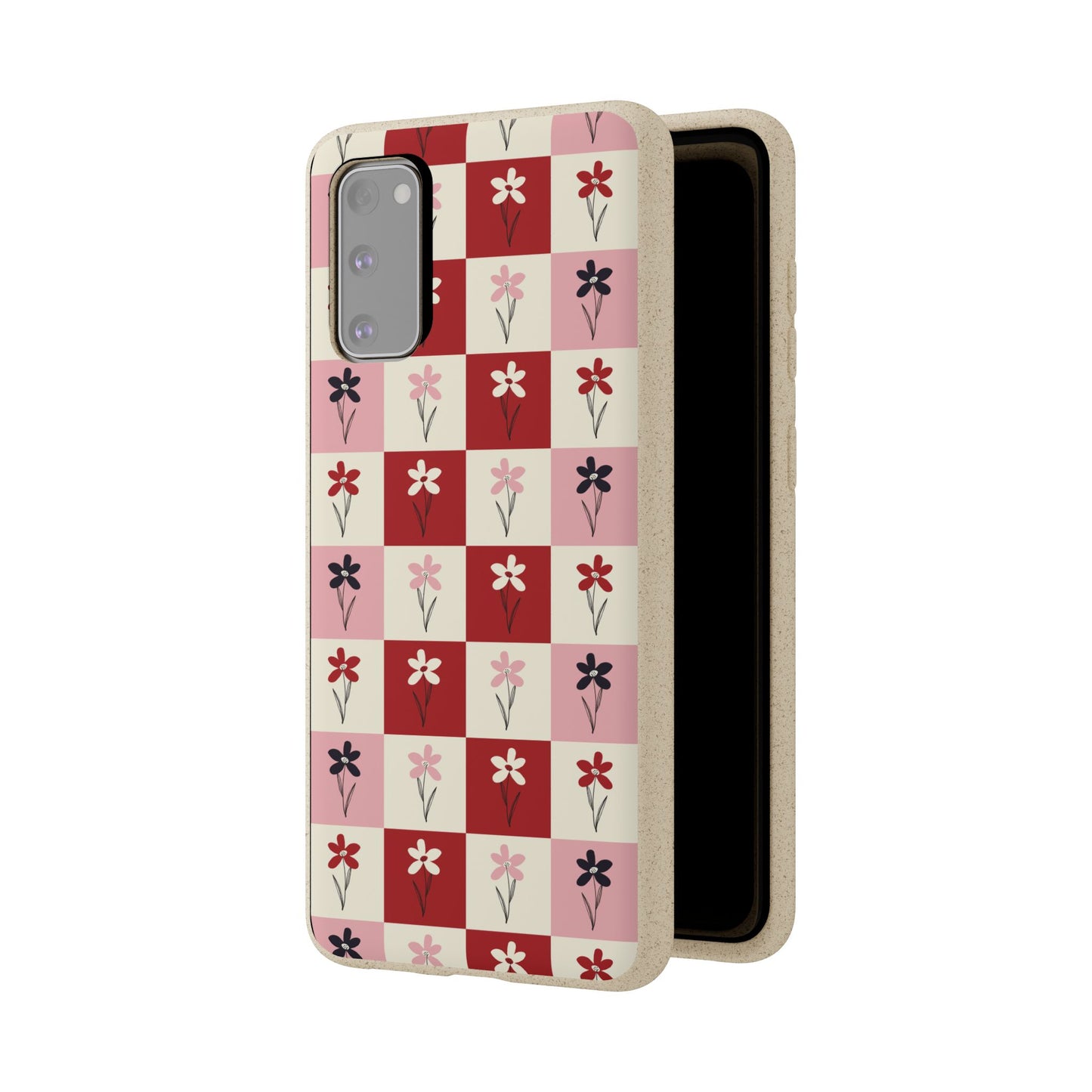 Pop Petal Plaid Eco-Friendly Phone Cases | Biodegradable | Sustainable