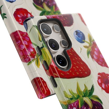 Berry Floral Phone Case - Tough Cases for Fruit Lovers