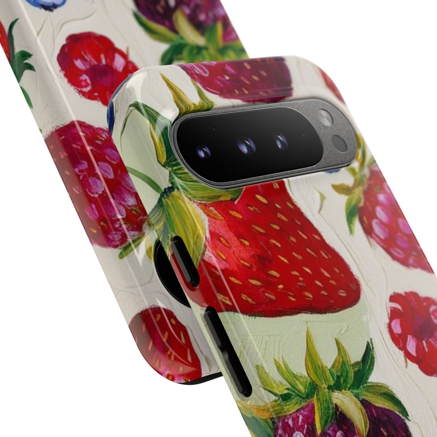 Berry Floral Phone Case - Tough Cases for Fruit Lovers