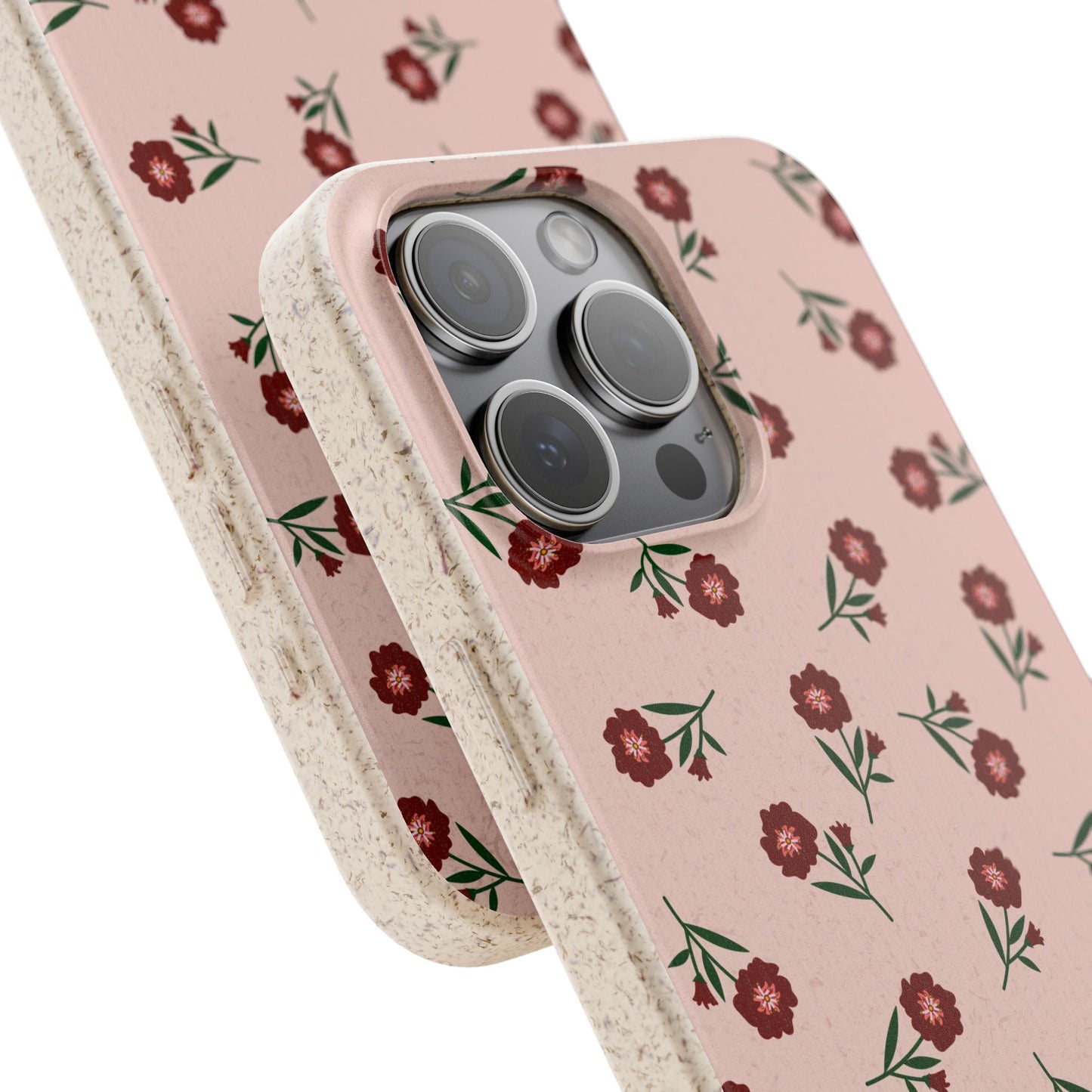 Crimson Bloom Eco-Friendly Phone Cases | Biodegradable | Sustainable