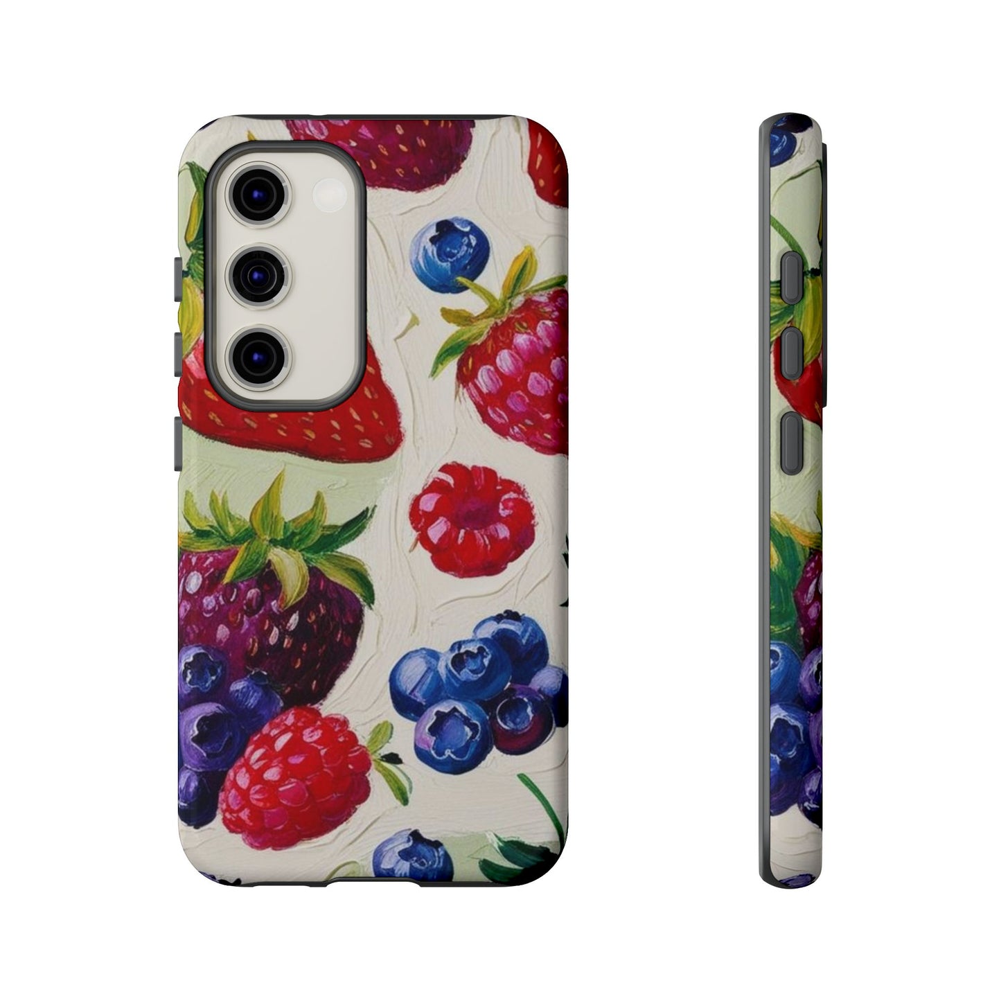 Berry Floral Phone Case - Tough Cases for Fruit Lovers