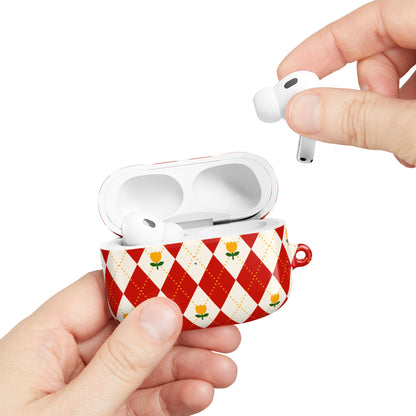 Floral Diamond Pattern AirPod Case