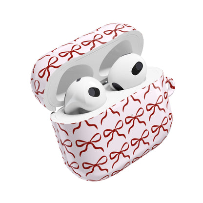 Cute Bow Pattern AirPod Case - Stylish & Protective Accessory