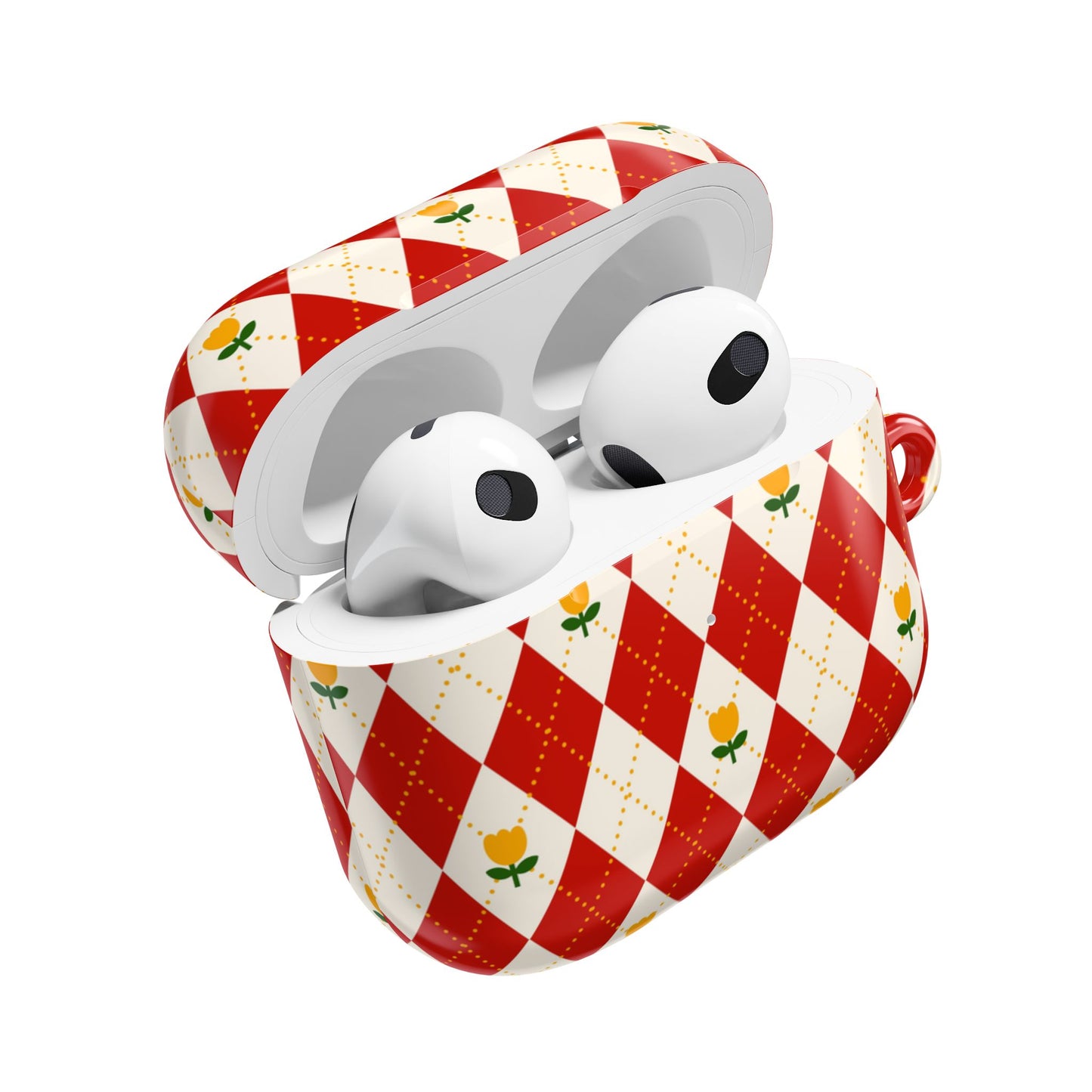 Floral Diamond Pattern AirPod Case