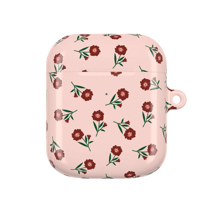 Crimson Bloom AirPod Case