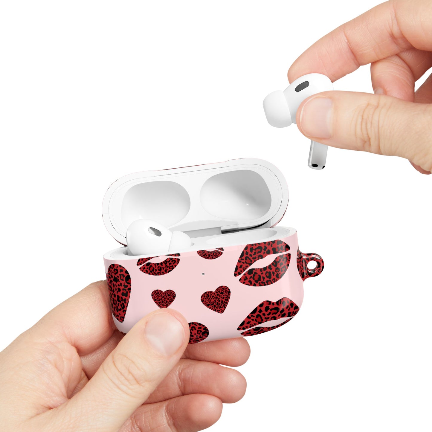 Leopard Kiss AirPod Case – Stylish Love and Wild Vibes