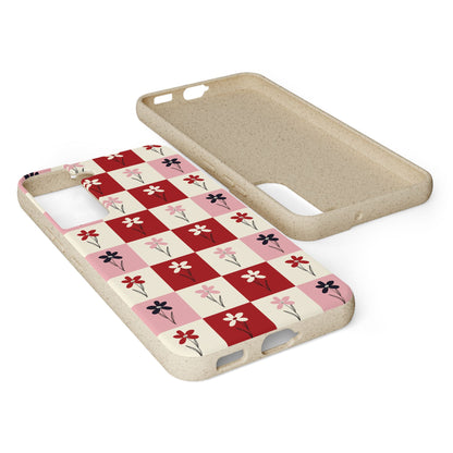 Pop Petal Plaid Eco-Friendly Phone Cases | Biodegradable | Sustainable