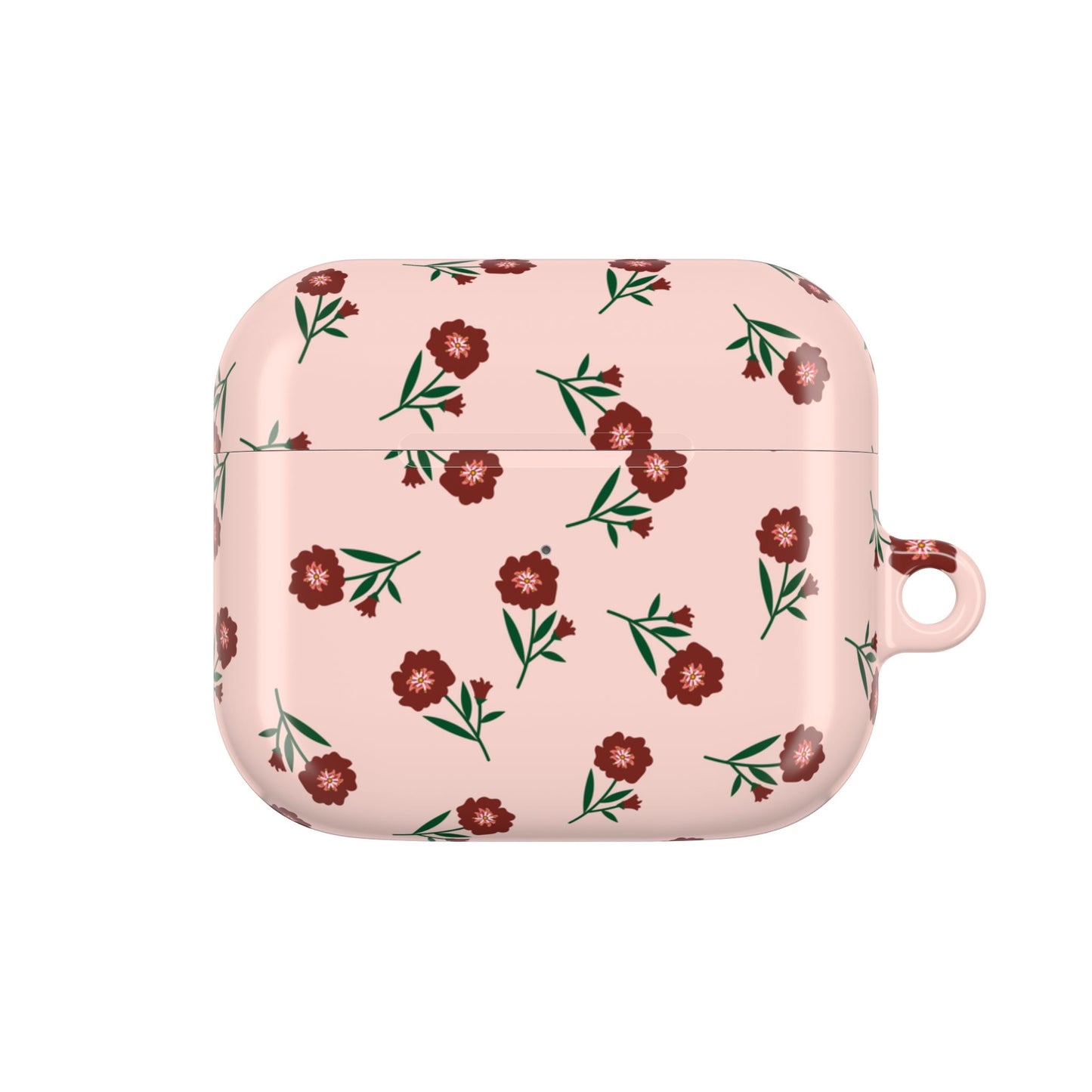 Crimson Bloom AirPod Case