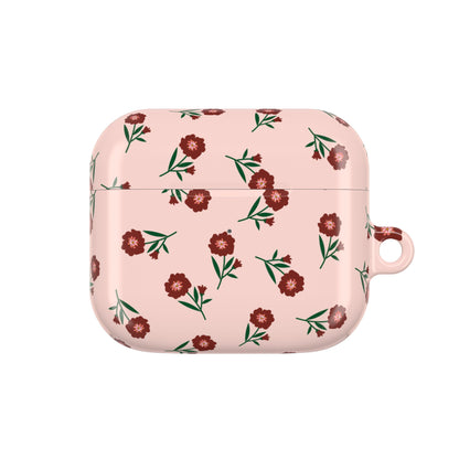 Crimson Bloom AirPod Case