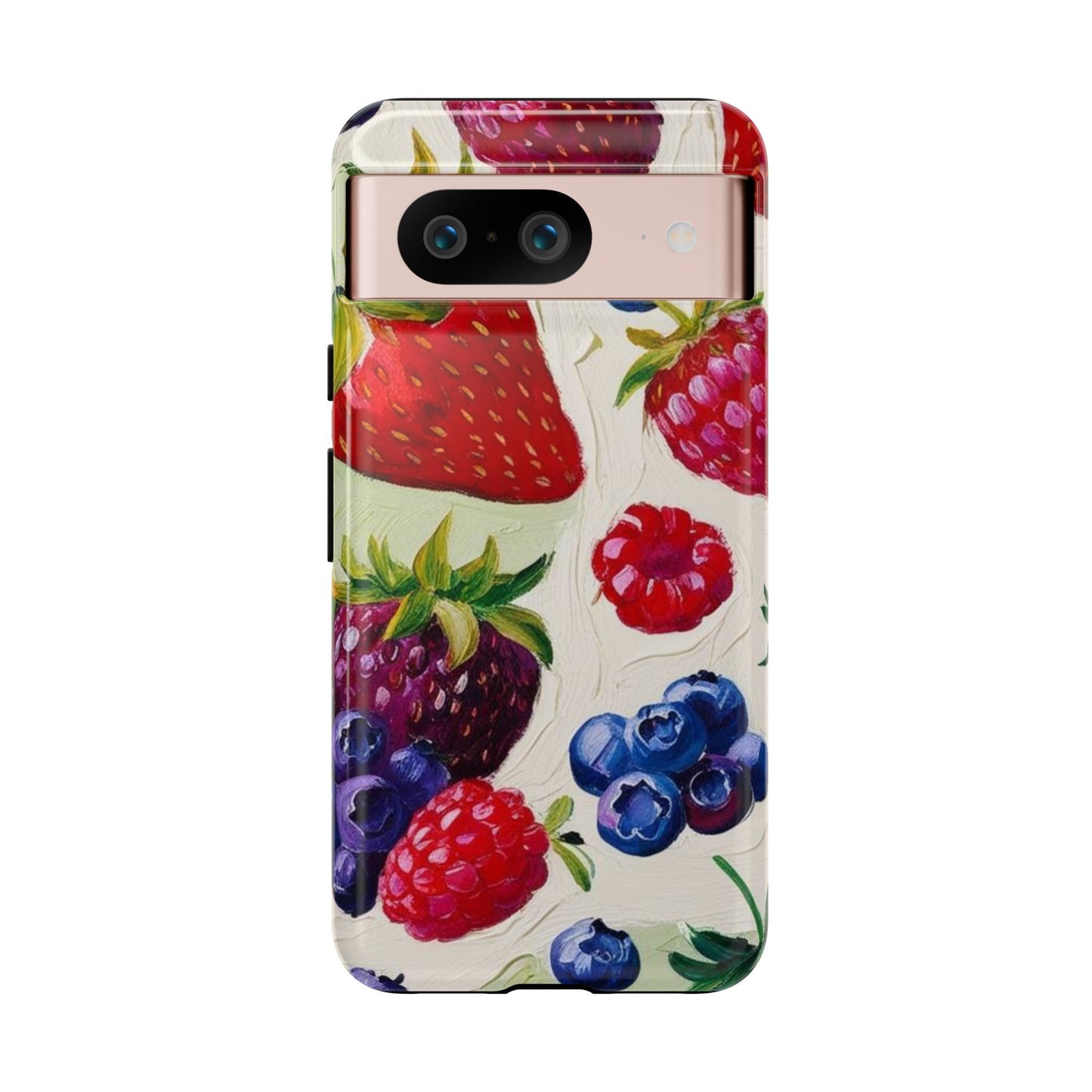 Berry Floral Phone Case - Tough Cases for Fruit Lovers