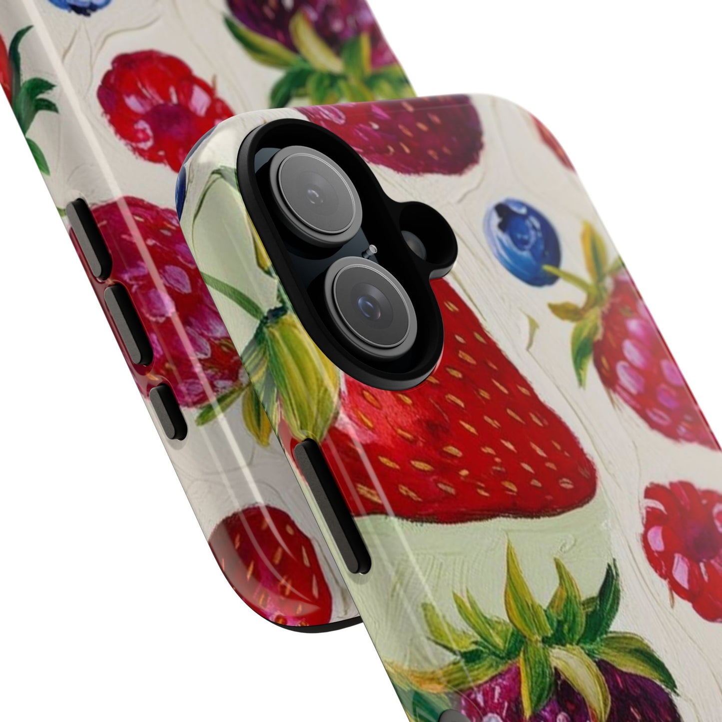 Berry Floral Phone Case - Tough Cases for Fruit Lovers