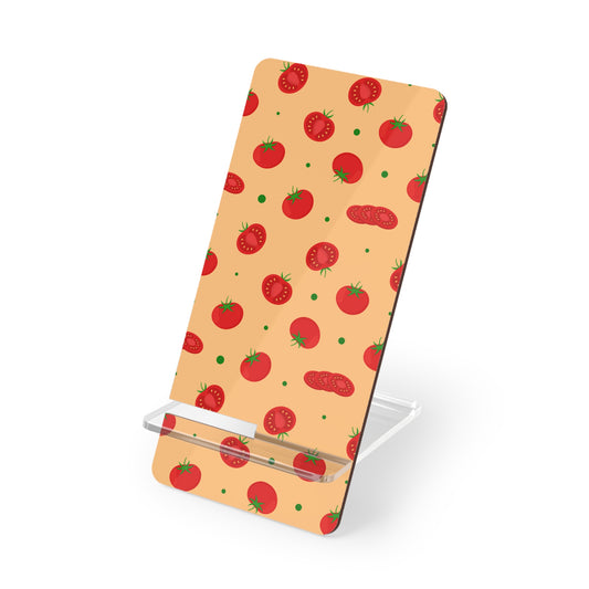 Tomato Pattern Mobile Display Stand - Desk Organizer