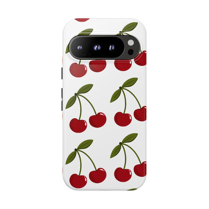 Cherry Pattern Phone Case - Tough Cases with Cute Cherry Design
