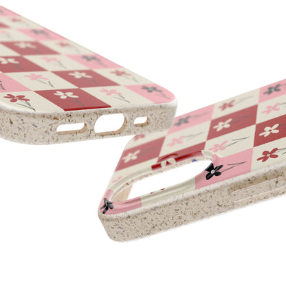 Pop Petal Plaid Eco-Friendly Phone Cases | Biodegradable | Sustainable