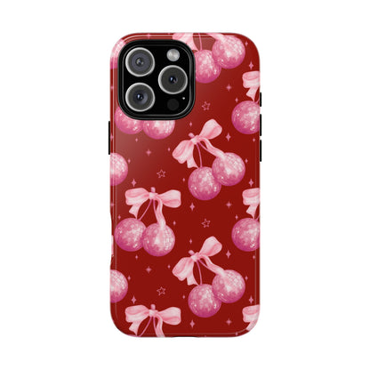 Festive Glitter Ball Phone Case - Holiday Cheer Design