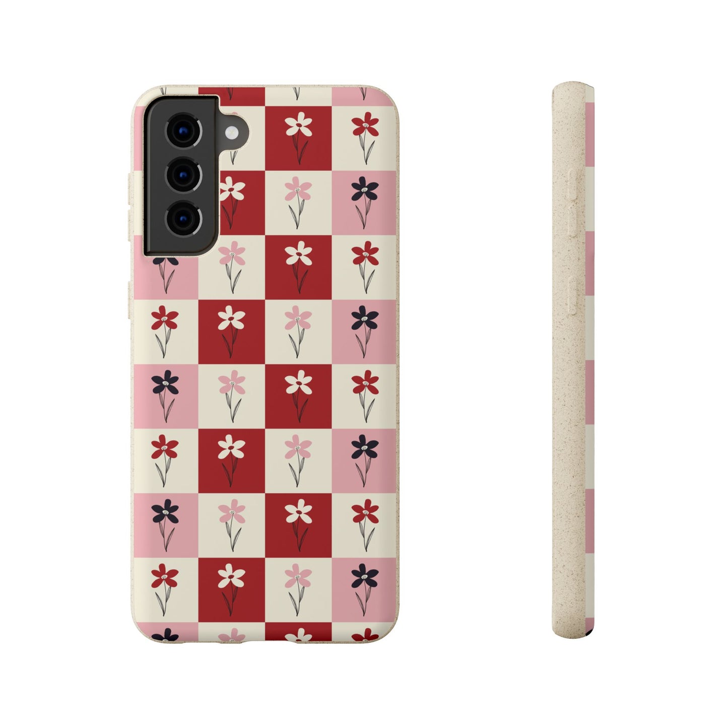 Pop Petal Plaid Eco-Friendly Phone Cases | Biodegradable | Sustainable