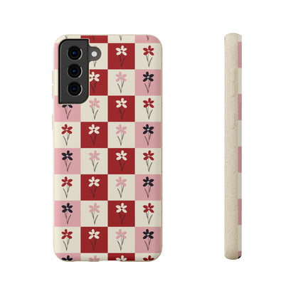 Pop Petal Plaid Eco-Friendly Phone Cases | Biodegradable | Sustainable