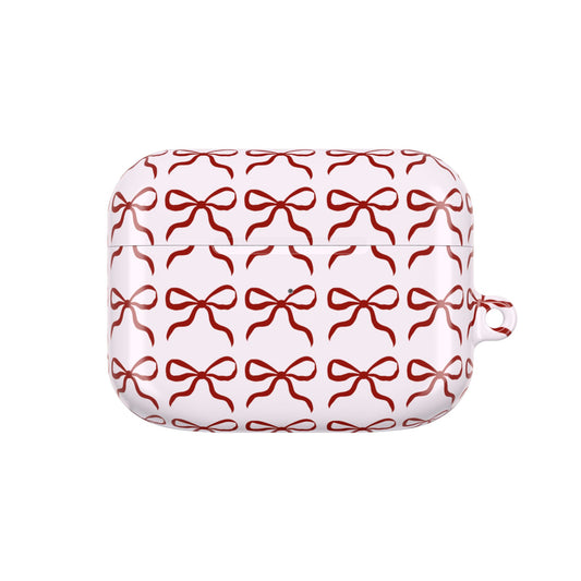 Cute Bow Pattern AirPod Case - Stylish & Protective Accessory