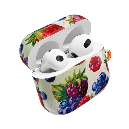 Colorful Berry Print AirPod Case - Fruit Inspired Design for Music Lovers