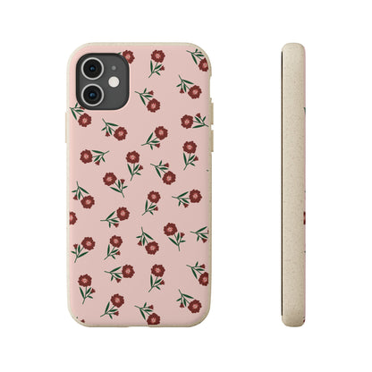 Crimson Bloom Eco-Friendly Phone Cases | Biodegradable | Sustainable