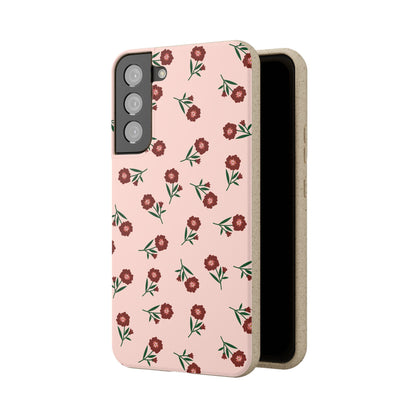Crimson Bloom Eco-Friendly Phone Cases | Biodegradable | Sustainable