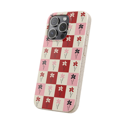Pop Petal Plaid Eco-Friendly Phone Cases | Biodegradable | Sustainable