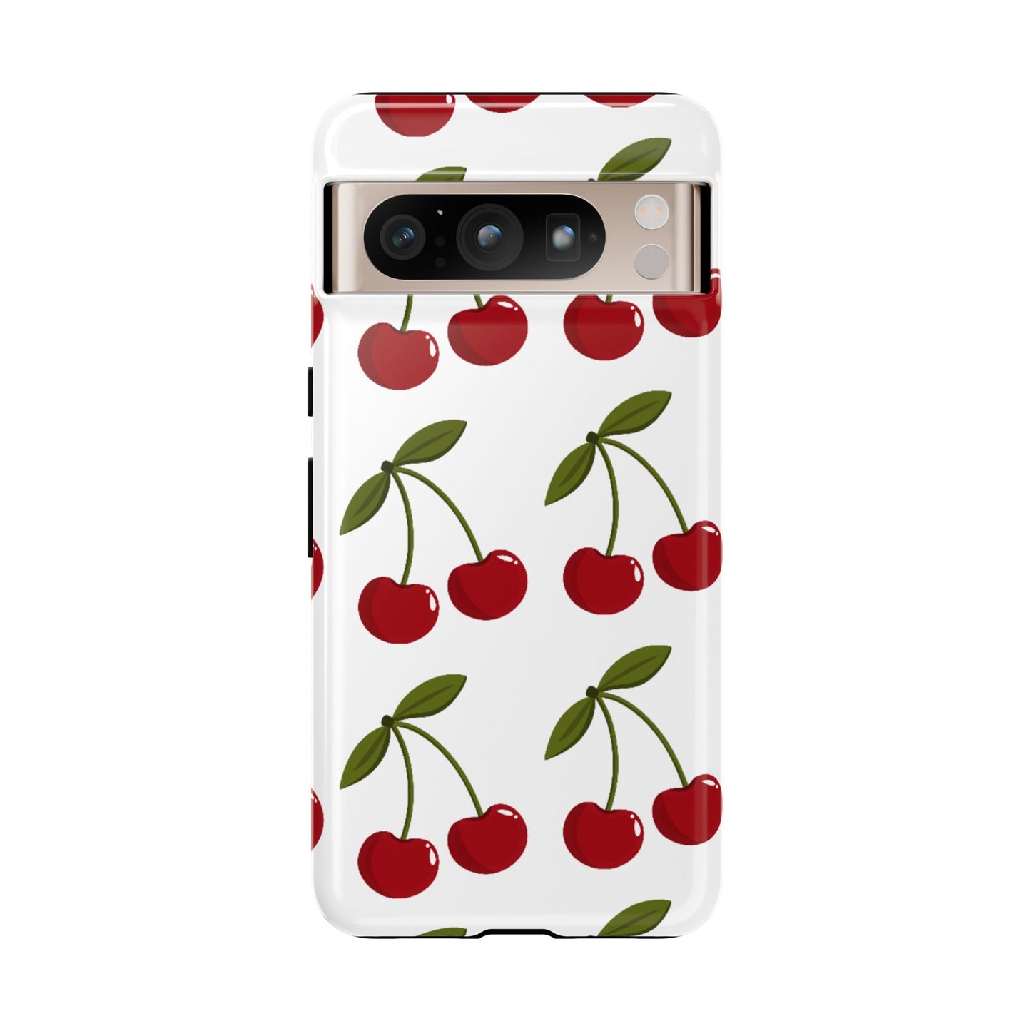 Cherry Pattern Phone Case - Tough Cases with Cute Cherry Design
