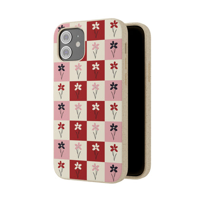 Pop Petal Plaid Eco-Friendly Phone Cases | Biodegradable | Sustainable