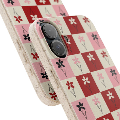 Pop Petal Plaid Eco-Friendly Phone Cases | Biodegradable | Sustainable