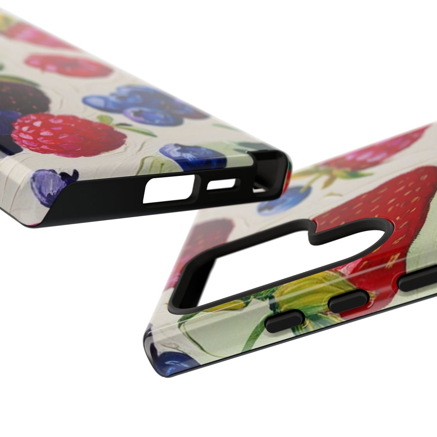 Berry Floral Phone Case - Tough Cases for Fruit Lovers